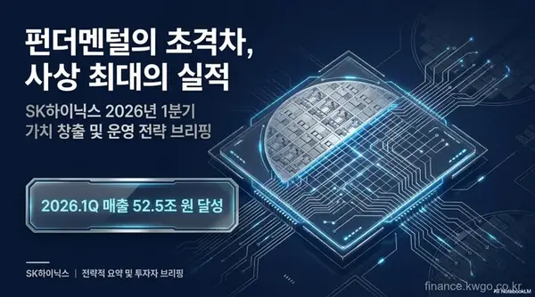 SK하이닉스 2026년 1분기 가치 창출 및 운영 전략 브리핑 (사상 최대 매출 52.5조 달성)